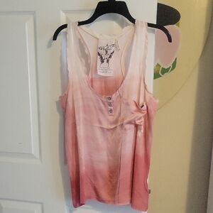 Buffalo David Bitton 100% cotton Stylish Ombre Sleeveless Tank Top front pocket
